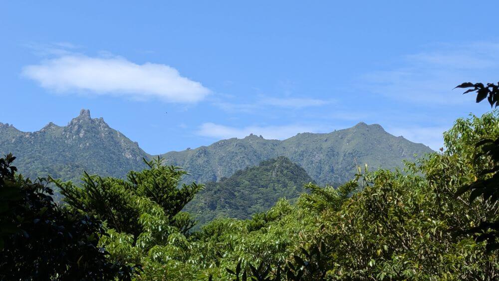 縄文杉トレッキングの途中で出会える、九州最高峰の山々を見渡す絶景の展望所